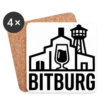 Bitburg - Untersetzer (4er-Set) - Weiß - Vorne