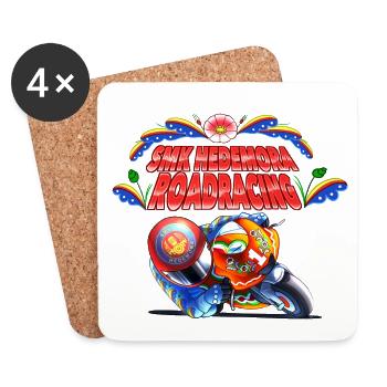 Smk Hedemora Roadracing - Coasters (set of 4) - white - Front