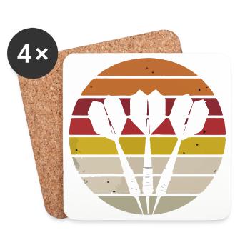 Darts - Coasters (set of 4) - white - Front
