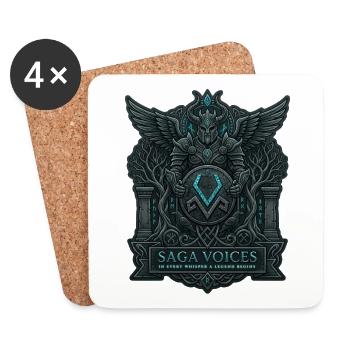 Saga Voices - Coasters (set of 4) - white - Front