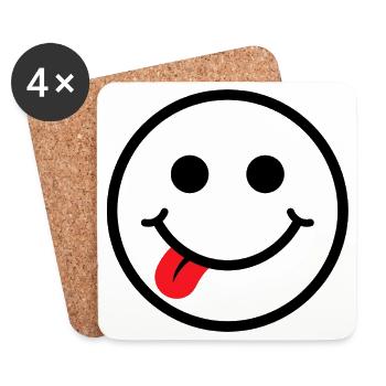 Smilie - Coasters (set of 4) - white - Front
