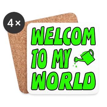 Garden - Coasters (set of 4) - white - Front