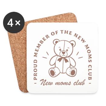 New mom first mothers day - Coasters (set of 4) - white - Front