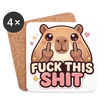Fuck This Shit - Coasters (set of 4) - white - Front