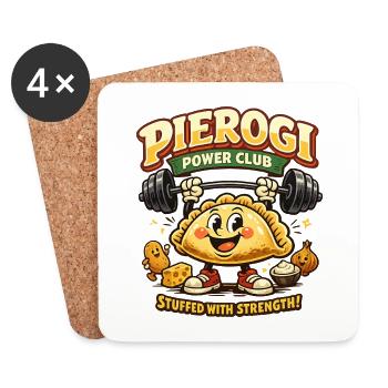 Raviolis du Power Club - Dessous de verre (lot de 4) - blanc - Devant