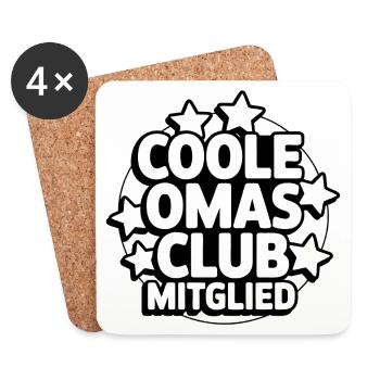 Coole Omas Club - Untersetzer (4er-Set) - Weiß - Vorne