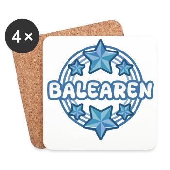 Reise Balearen - Untersetzer (4er-Set) - Weiß - Vorne