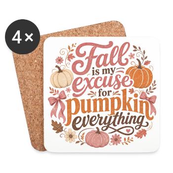 Pumpkin design for pumpkin fans - Coasters (set of 4) - white - Front