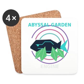 Abyssal Garden Engine - Coasters (set of 4) - white - Front