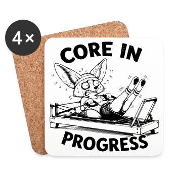 Funny Pilates Saying | Gift for Pilates fan - Coasters (set of 4) - white - Front