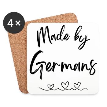 Made by Germans - Coasters (set of 4) - white - Front