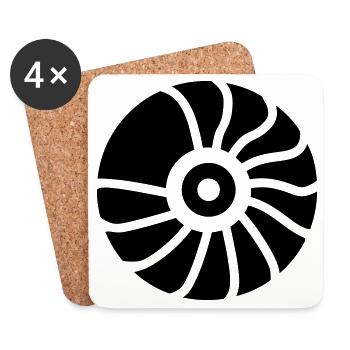 Amonnite - Coasters (set of 4) - white - Front