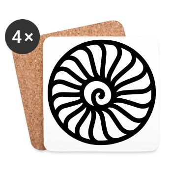 fossil - Coasters (set of 4) - white - Front