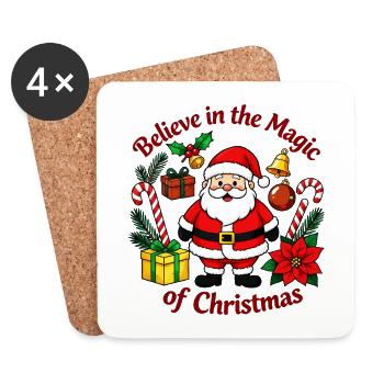Believe in Christmas Magic - Coasters (set of 4) - white - Front