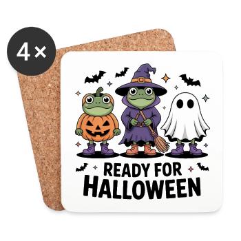 Halloween - Dessous de verre (lot de 4) - blanc - Devant