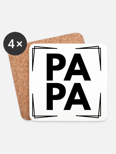 Dad - Coasters (set of 4) - white