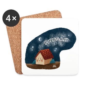 Gutenacht Hauszauber - Untersetzer (4er-Set) - Weiß - Vorne