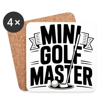 Maître de golf - Dessous de verre (lot de 4) - blanc - Devant