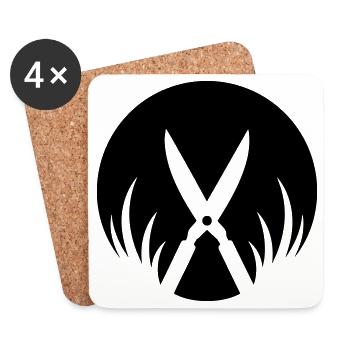Gardener Hedge Trimmer Gardening - Coasters (set of 4) - white - Front