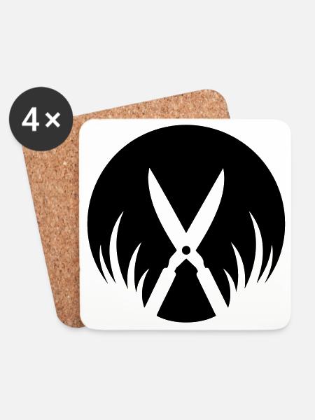 Gardener Hedge Trimmer Gardening - Coasters (set of 4) - white