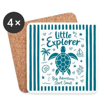 Turtle - Coasters (set of 4) - white - Front
