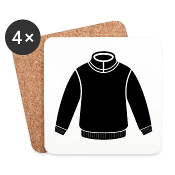 Pull - Dessous de verre (lot de 4) - blanc - Devant