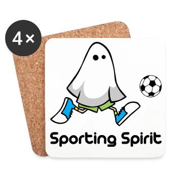 Esprit sportif - Dessous de verre (lot de 4) - blanc - Devant