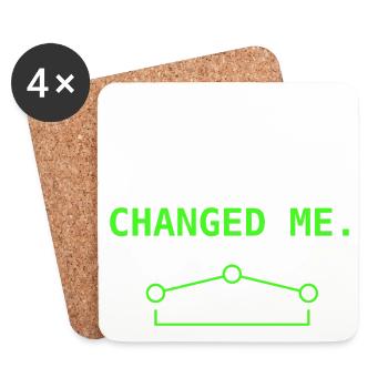 Redirection de port Change Me IT Humour Nerd Gift++ - Dessous de verre (lot de 4) - blanc - Devant