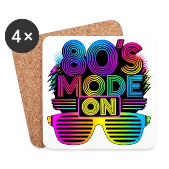 C’est mon costume des années 80 - Dessous de verre (lot de 4) - blanc - Devant