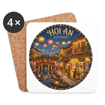 Hoi An Vietnam - Untersetzer (4er-Set) - Weiß - Vorne