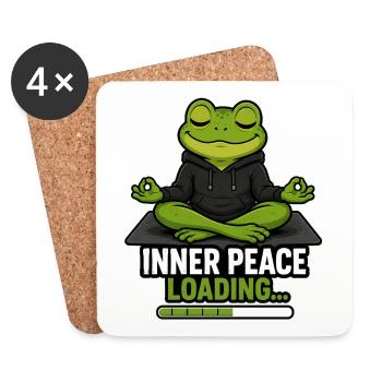 Inner peace loading - Untersetzer (4er-Set) - Weiß - Vorne