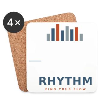 rhythm_design - Untersetzer (4er-Set) - Weiß - Vorne