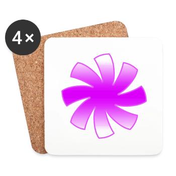 Blumen - Untersetzer (4er-Set) - Weiß - Vorne