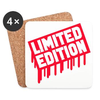 Limitierte Edition Stempel - Untersetzer (4er-Set) - Weiß - Vorne