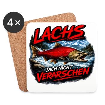 Lachs dich nicht verarschen - Untersetzer (4er-Set) - Weiß - Vorne
