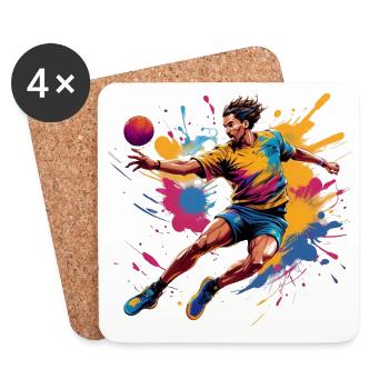 Handball Handball Player Handball Coach Fan Gift - Coasters (set of 4) - white - Front
