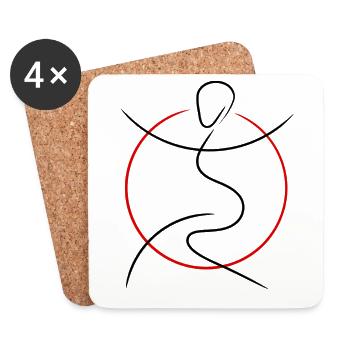 Dance & Martial Arts - Untersetzer (4er-Set) - Weiß - Vorne