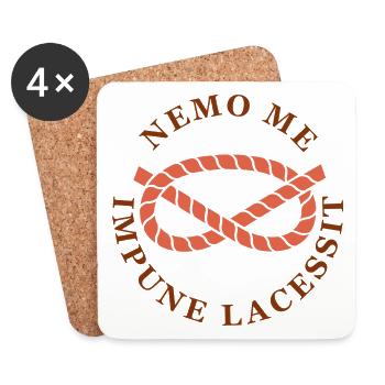 Stafford knot knot noeud nemo me impune lacessit - 058 - Coasters (set of 4) - white - Front