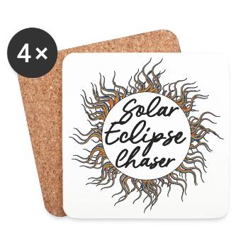 Solar eclipse chaser - Untersetzer (4er-Set) - Weiß - Vorne
