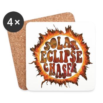 Solar eclipse chaser - Untersetzer (4er-Set) - Weiß - Vorne