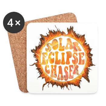 Solar eclipse chaser - Untersetzer (4er-Set) - Weiß - Vorne
