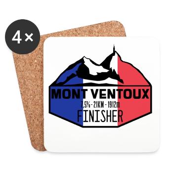 Mont Ventoux Finisher - Untersetzer (4er-Set) - Weiß - Vorne