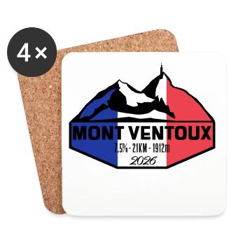 MontVentoux  2026 sticker - Untersetzer (4er-Set) - Weiß - Vorne