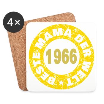 Mama 1966 - Untersetzer (4er-Set) - Weiß - Vorne