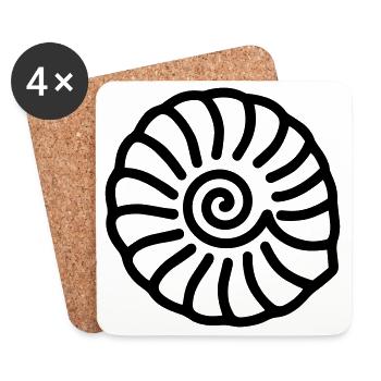 Fossil - Untersetzer (4er-Set) - Weiß - Vorne