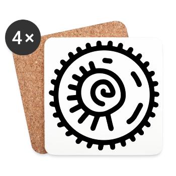 Fossil - Untersetzer (4er-Set) - Weiß - Vorne