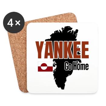 Grönland: Yankee Go Home - Untersetzer (4er-Set) - Weiß - Vorne