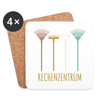 Gärtner Hobbygärtner Rechenzentrum - Untersetzer (4er-Set) - Weiß - Vorne