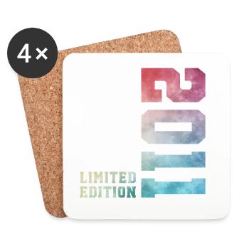 15th Birthday Limited Edition 2011 Vintage 2011 - Coasters (set of 4) - white - Front