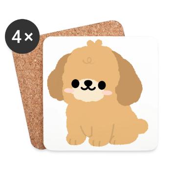 maltipoo - Untersetzer (4er-Set) - Weiß - Vorne
